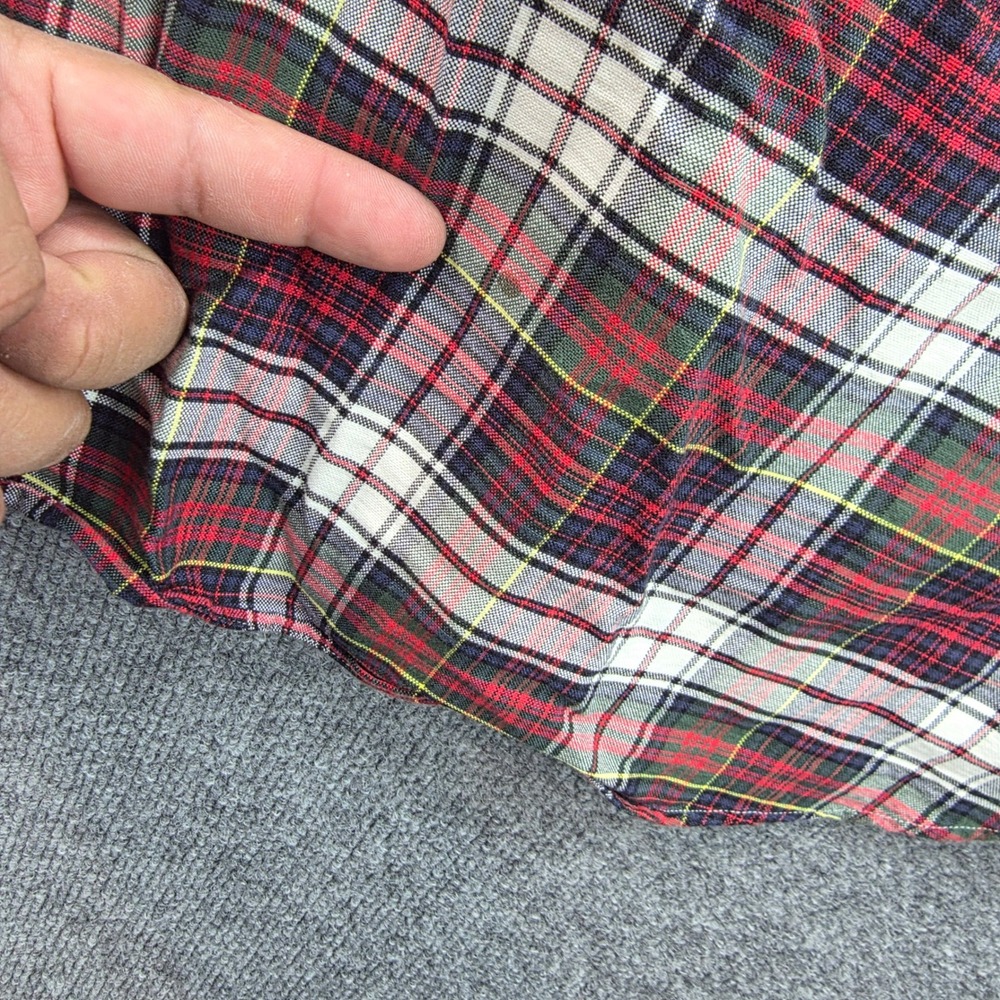Ralph Lauren Plaid Button Down Shirt Men's XL Long Sleeve Green Pony Logo - Picture 6 of 9